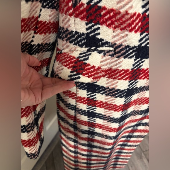 Boden Tweed Wool Blend Coat With Removable Faux Fur Collar - Picture 8 of 16